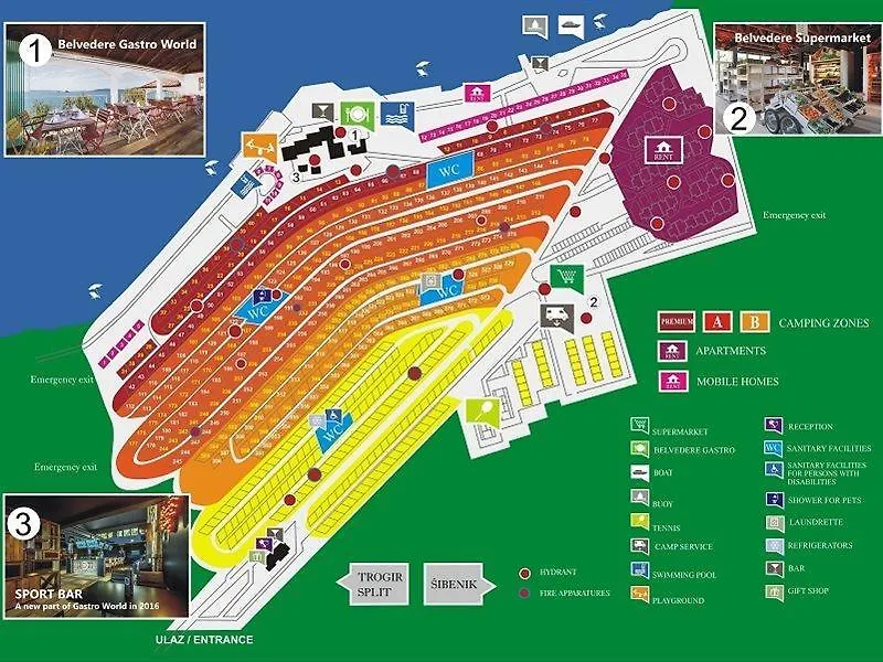 Belvedere Camping And Apartments Seget Vranjica 0*,